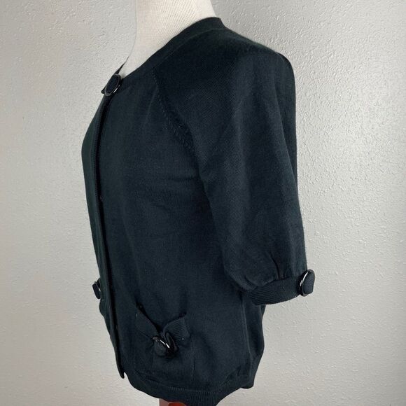 NWT Larry Levine Black Cardigan Sweater Size S - Picture 3 of 9